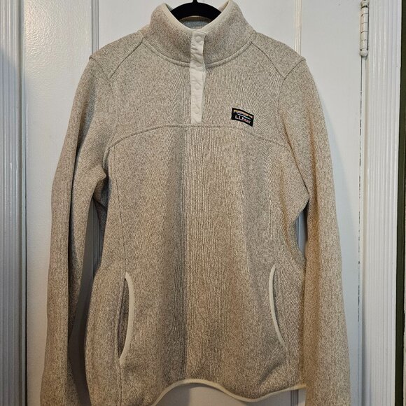 NWOT LL Bean pullover fleece like jacket top medium - Picture 1 of 4